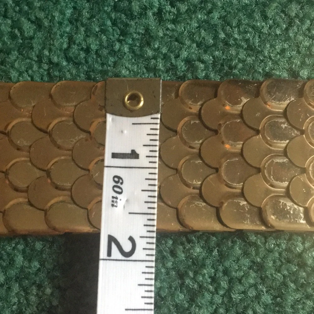 Vintage Metal Mermaid Scale Stretchy Belt